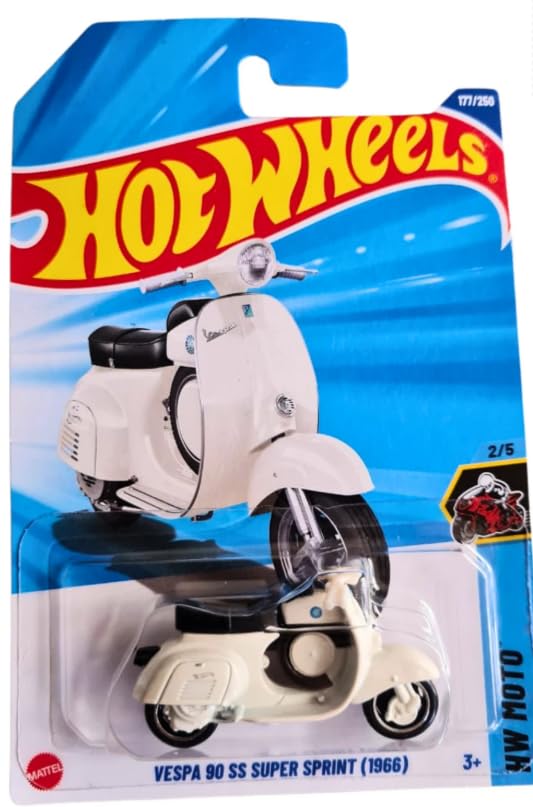 Amazon.com: Hot Wheels Vespa 90 SS Super Sprint (1966) [White], HW