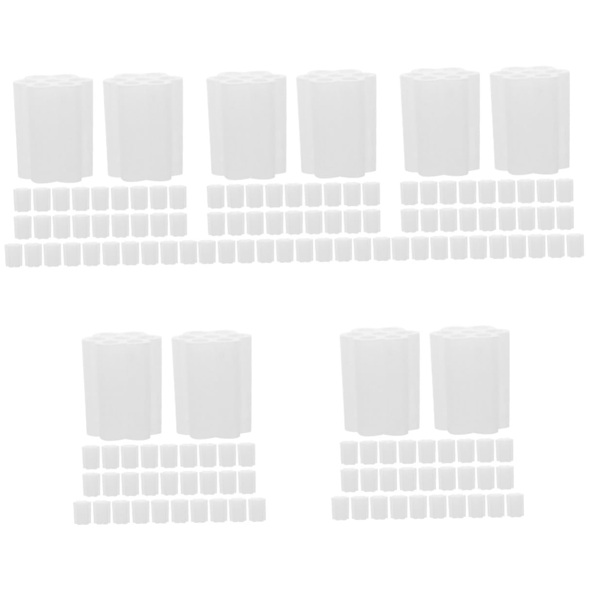 Lurrose 5 Ensembles Porte-Fleurs en Sucette Présentoir À Ventouse Porte-Sucette De Bureau Support Bonbon Porte-sucettes Porte-Sucette Pratique Porte-gâteau Plastique Blanche 30 Pièces X 5