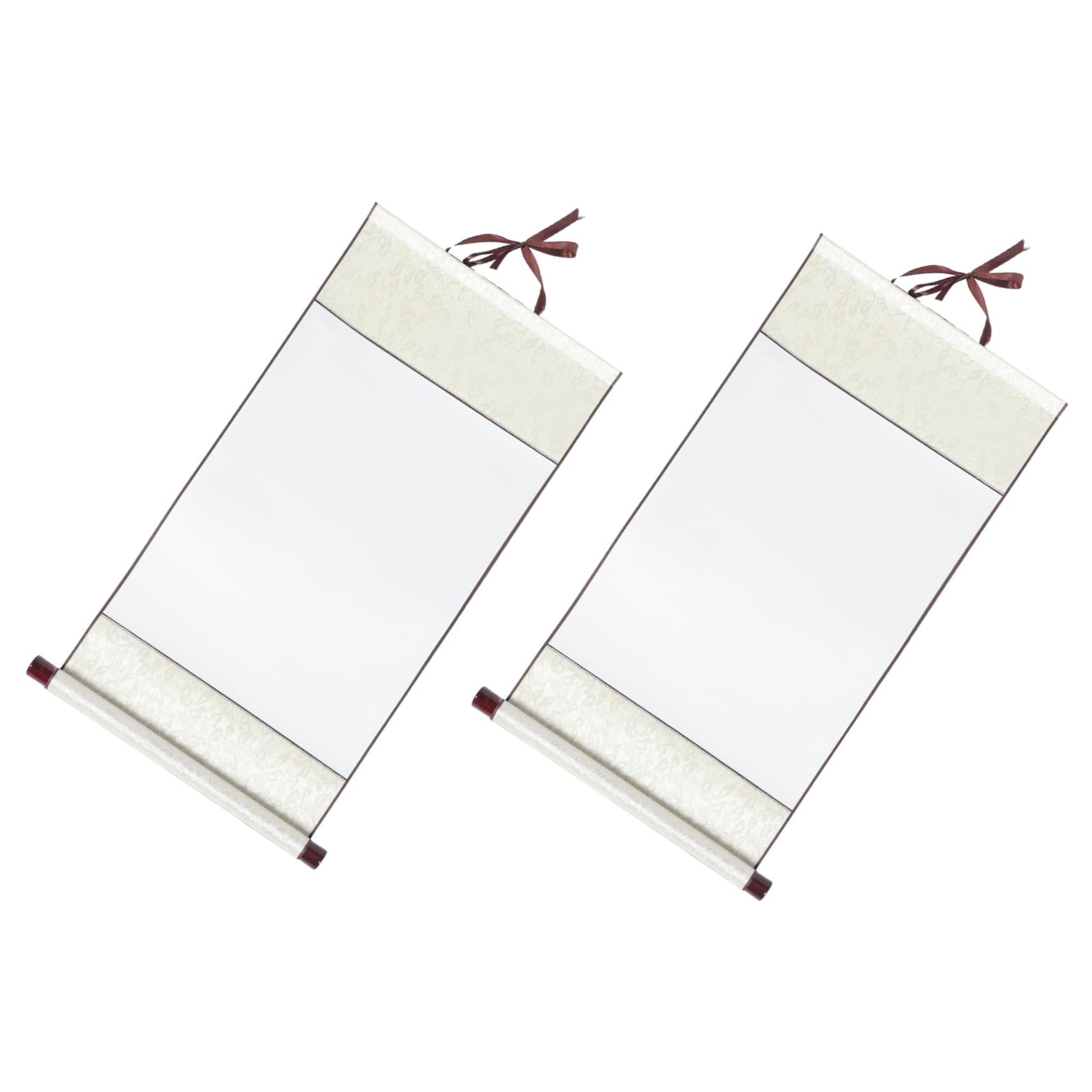HOMSFOU 5 Set Scorrimento Vuoto Disegno Carta Pergamena Appesa Vuota Arte Calligrafia Strenne Natale Pergamena Vuota Rotolo Di Pittura Cinese Scorrimento Artistico Calligrafico 2 Pezzi * 5