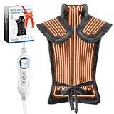 Heating Pad for Neck Shoulder and Back, Mothers Day Gifts for Mom, Deeper Pain Relief and Fast Heating Weighted Heat Wrap, FSA HSA Eligible, Birthday Gifts for Mom Men Dad Wife, ETL Certified, Gray