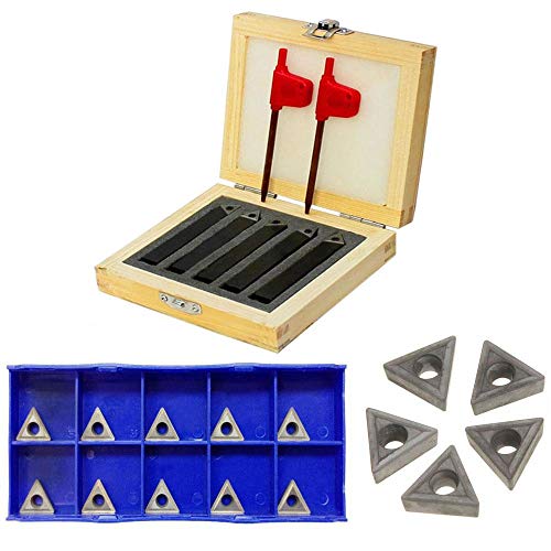 5 PC 3/8'' Fresa Torno Carburo Insertos Indexables miniatura 1
