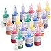Produktbild infactory Stofffarbe: 18er-Set Textilfarben in Gelb, Orange, Rot, Lila, Blau, Grün, je 30 ml (Batikfarbe)