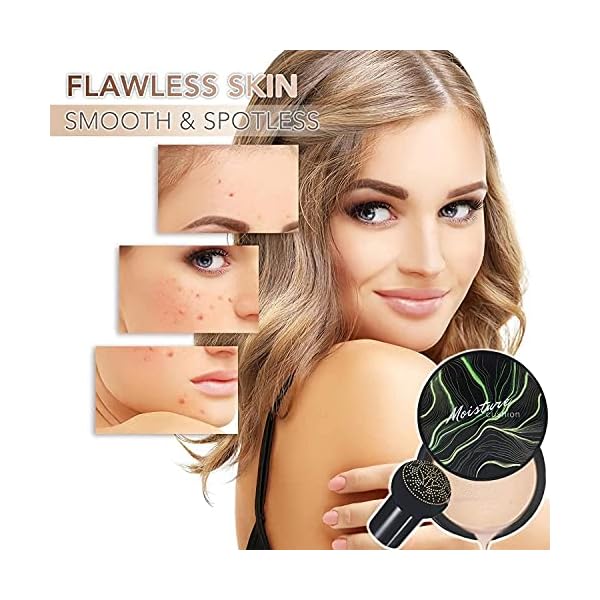 Mushroom-Head-FoundationAir-Cushion-CC-Cream-BB-Cream-Moisturizing-Concealer-Bright-Makeup-Base-Long-Lasting-with-Mushroom-Makeup-Sponge-Easy-to-Apply-Package-may-vary LATORICE Air Cushion CC Cream BB Cream, Mushroom Head Foundation, Moisturizing Concealer, Bright Makeup Base Long Lasting with Mushroom Makeup Sponge (Romantic)