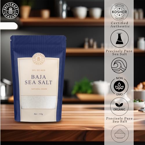 Sal de Mar Baja SaltCraft Cristales Gruesos 4 oz miniatura 5