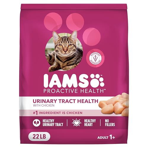 IAMS Proactive Health Adult Urinary Tract Healthy Dry Cat Food with Chicken, 22 lb. Bag