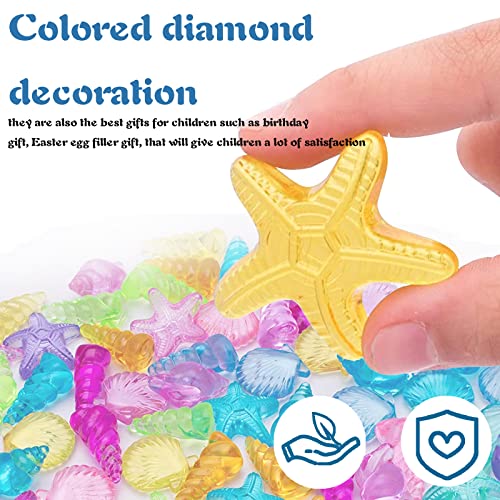 Tauchjuwel Pool Spielzeug,120 Thema Marine Hübsche Glasnuggets bunt, Tauchspielzeug für Kinder,Sommer Schwimm Tauch edelsteine für kinder schatzsuche, Tauchen Edelsteine Pool für Kinder Mädchen Junge