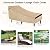 NEVERLAND Waterproof Patio Lounge Chair Cover, Outdoor Chaise Lounge Covers with Heavy Duty Material, 420D Waterproof Outdoor Chairs Cover 82L x 57W x 32H inch Golden