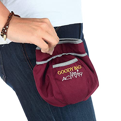 TRIXIE Snack-Tasche - Ringeinsatz für schnellen Zugriff – Verschluss - Befestigungsclip - reflektierende Elemente - mit Kotbeutelspender - diverse Farben - zufällige Auswahl - ø 11 × 16 cm - 32281