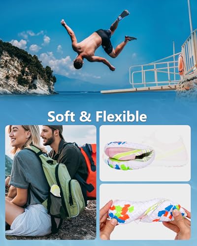Image of Water Shoes for Women Men Quick-Dry Barefoot Shoes Breathable Aqua Socks for Swim Beach River Pool Lake Hiking Surfing Kayaking