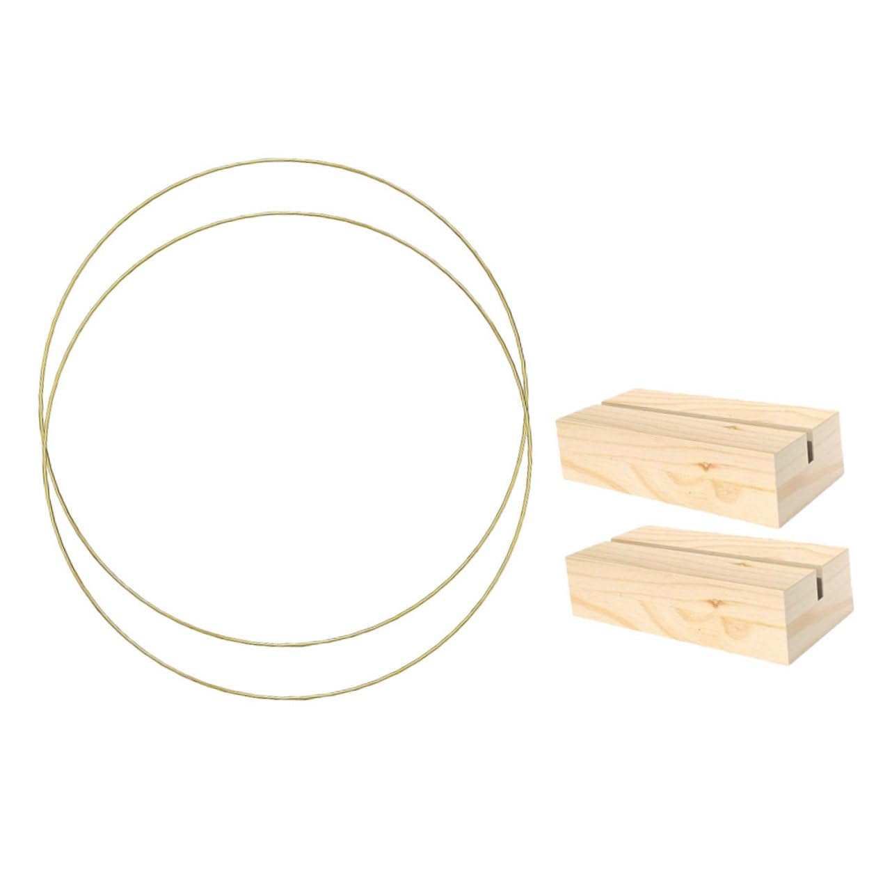 SOLUSTRE 2 Sets Dream Catcher Metal Rings of Heart Shaped Hoops with Base for DIY Crafts Crafting Material for Home Decor and Elegant