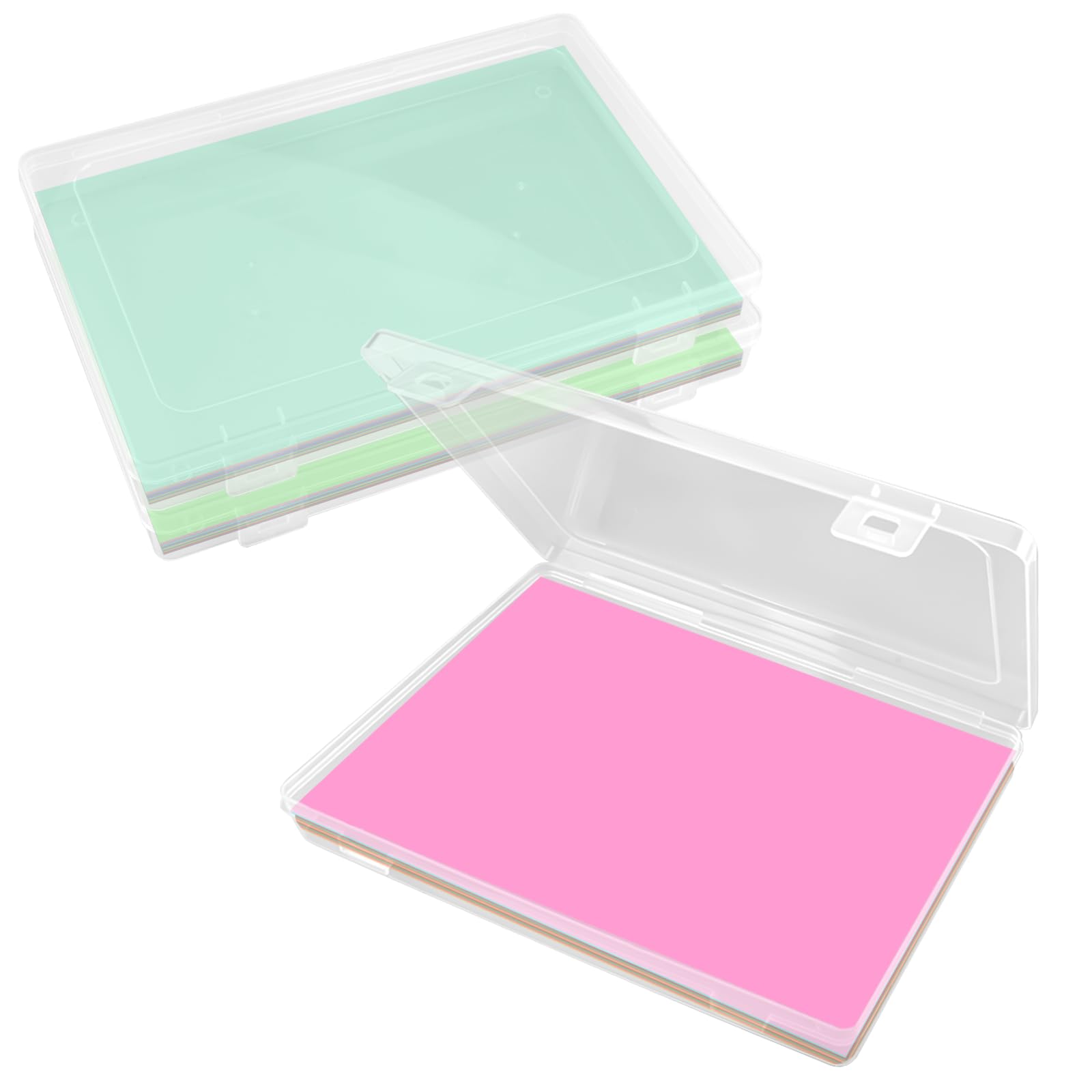 2 Stück Durchsichtige Organizer A4,30 × 22.5×2.2cmTragbare Archivbox A4 | Multifunktionale Transparent Projektkoffer aus Plastik,für Aufbewahrungsbox,Dokumentenbox,Papieraufbewahrung