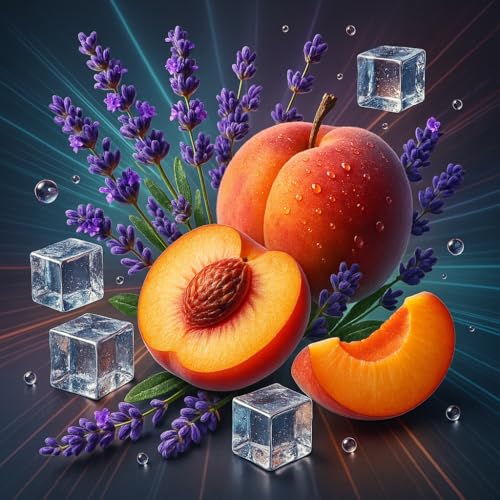 Lavender Peach Silk Ice - lavande pêche Ice arôme concentré - Vegan - Sasami - 10 ml