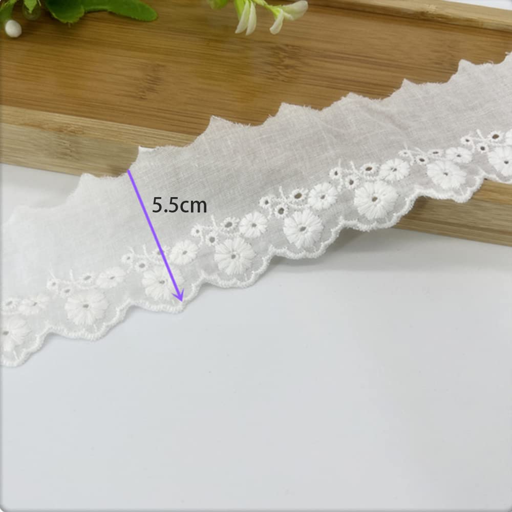 Vintage kanten lint boord van katoen decoratielint kantstof kant rand gehaakte boord voor naaien handwerk kerstdecoratie bruiloft gordijn deco scrapbooking geschenkdoos grijs 3cmx10m