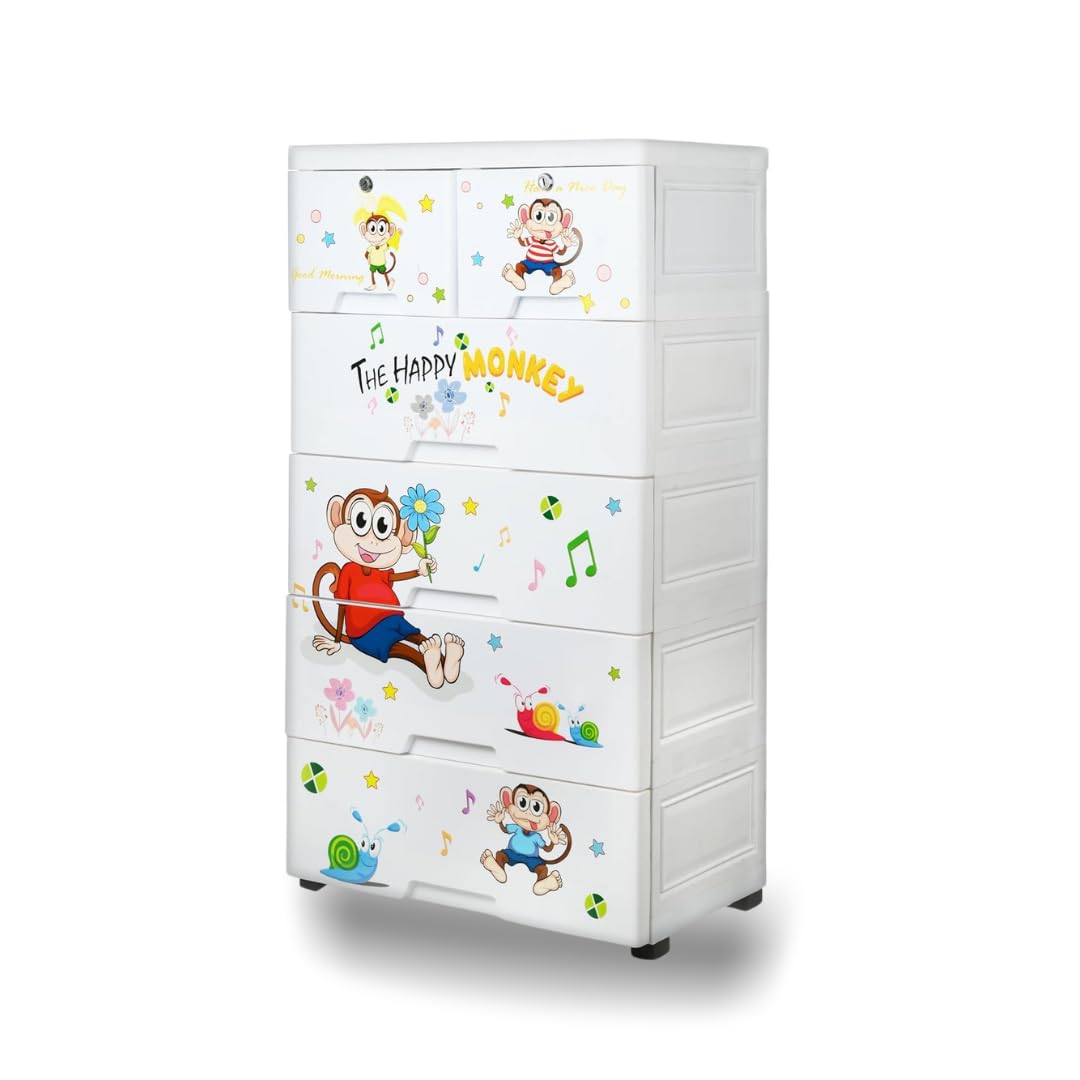 JIALTO Chest Of Drawers : Versatile Drawer Storage Organizer & Organisers Storage Box For Ideal For Neat And Tidy Storage Solutions Plastic Drawers Storage For Kids - 106X34X57 Cm, White (B0CS666MKW) Amazon Price History, Amazon Price Tracker