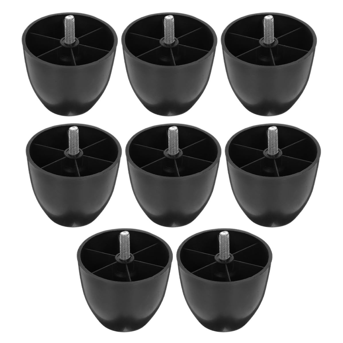Patas para muebles ajustables M8 negras y resistentes