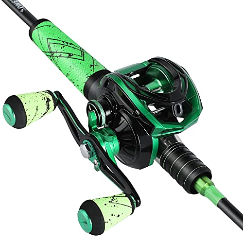 Canne à pêche et moulinet casting anti-perruque en carbone 24T - 3