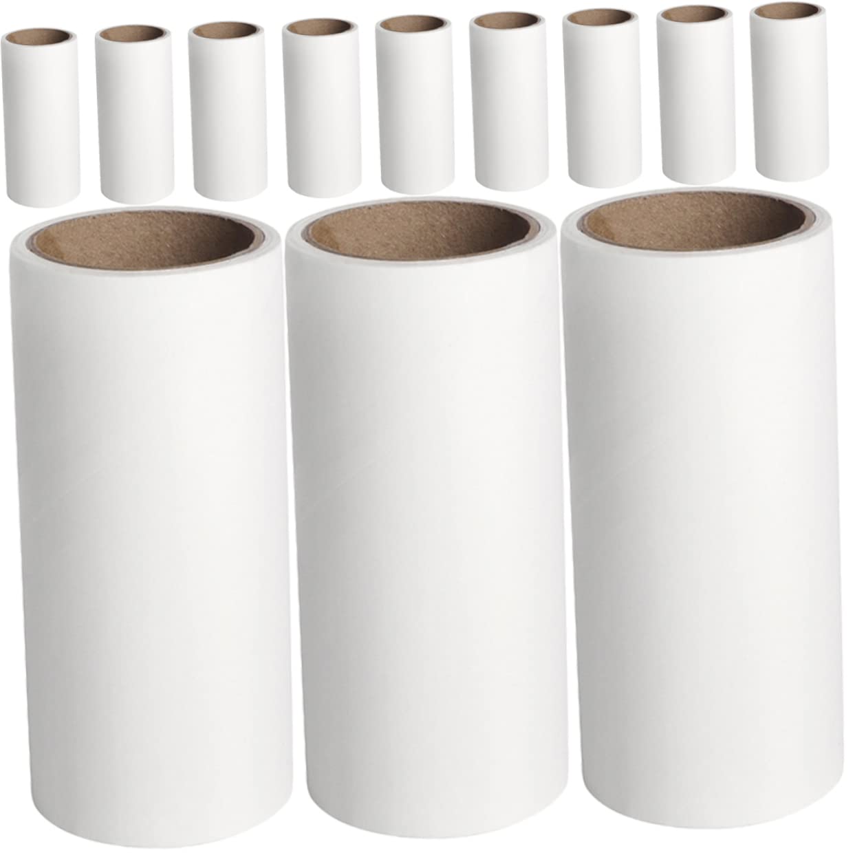 Didiseaon 12 Piezas Papel Adhesivo Removedor De Piel Conveniente Alfombra Rodillo De Pelusa De Gato Accesorios De Limpieza Quitapelusas Ropa De Gatito Bigudí Mascota Cinta Adhesiva Viajar