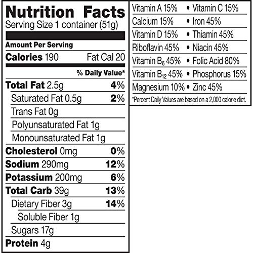 Image of Honey Nut Cheerios Cups, Cereal with Oats, Gluten Free, 1.8 oz (12-Count)