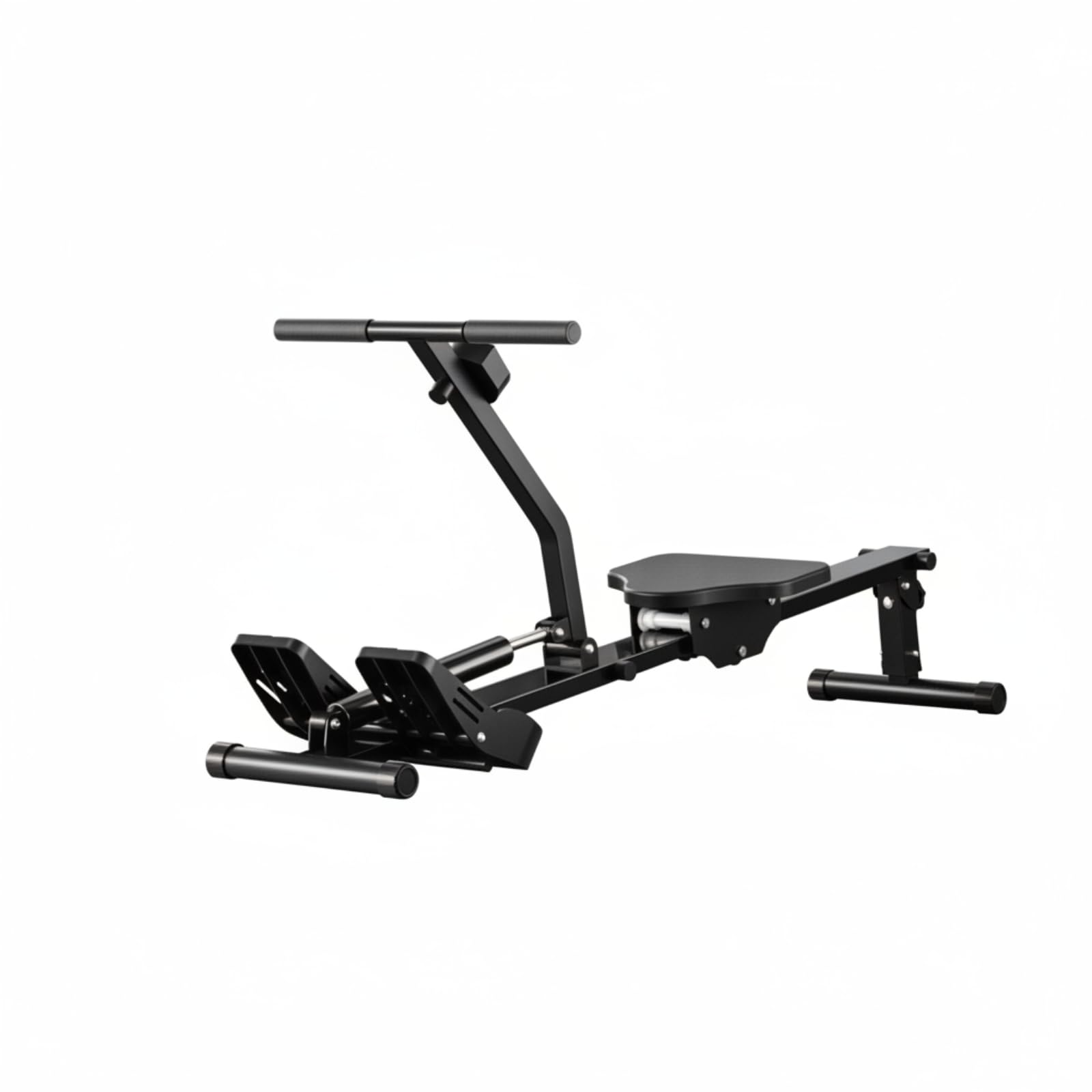 harayaa Machine à Rames Hydraulique Rameur d'Intérieur Appareil de Musculation Cardio Silencieux Siège Coulissant Confortable Structure Métal Solide Adapté au, Modèle Hydraulique Amélioré