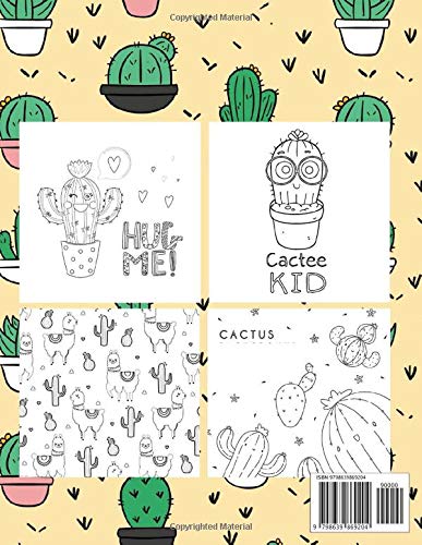 Cactus Coloring Book: Coloring Toy Gifts for Kids or Adults | Cute Easy and Relaxing Realistic Animal Large Print Birthday Gifts image 2
