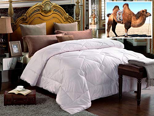 Organic Comfort Market 100% Natural Camel Wool Comforter. Woolmark & Oeko Certified. (King)