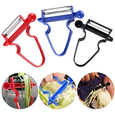 Vegetables Peelers,Vegetable Peeler,Kitchen Food Peeler,Vegetables Peelers Set,for Potatoes Carrots Apples Pears Fruit Vegetable,(3pcs Multifunction Peeler Set) Cover