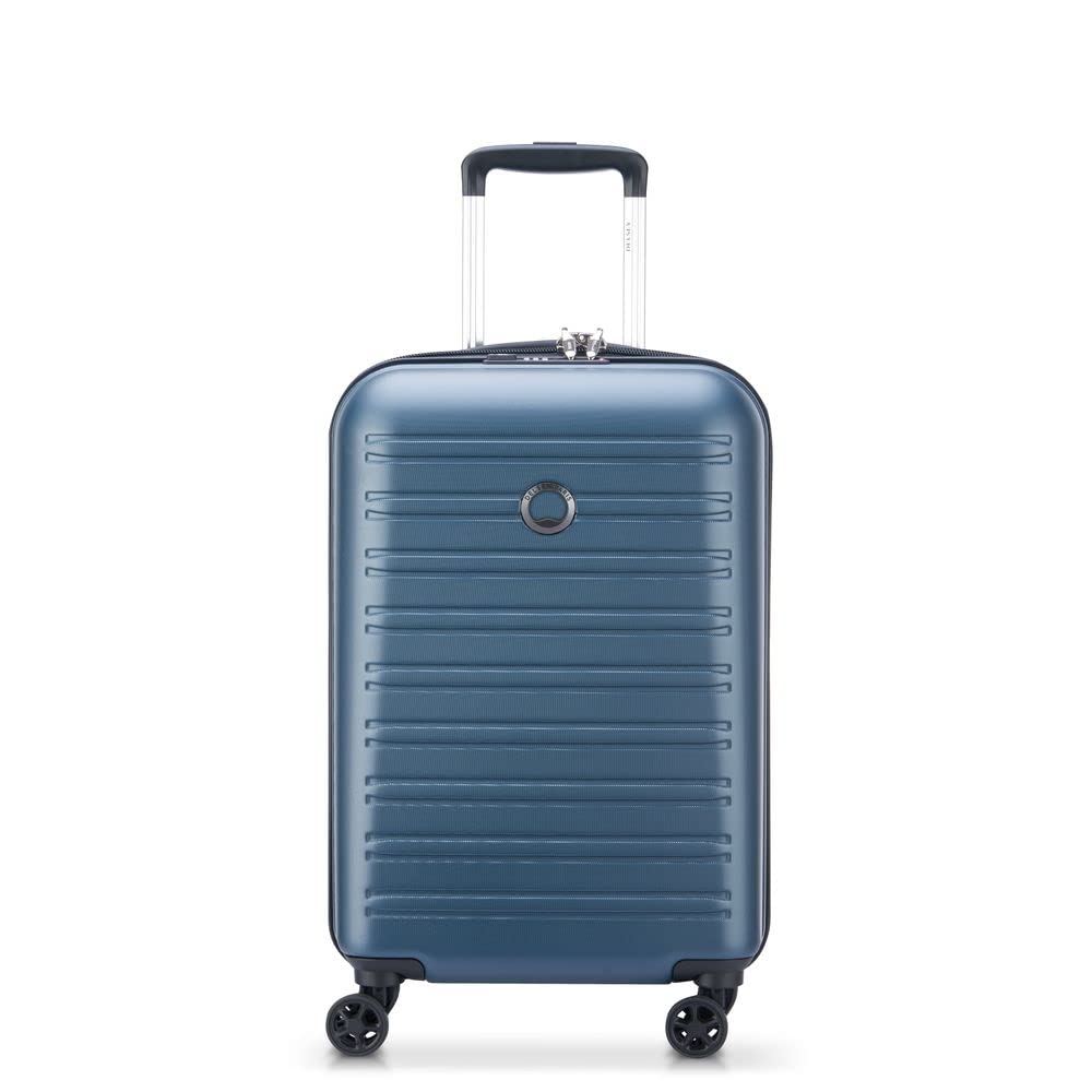 DELSEY Paris - SEGUR 2.0 - Valise Cabine Rigide - 55x35x25 cm - 43 litres - S - Bleu S (55cm) Bleu