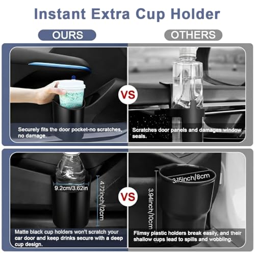 Image of STHIRA Clamp-On Water Bottle Cup Holder for Car Back Clip Durable PC Easy Access Organizer Bottle Coffee Accessories Phones Car Organiser Storage