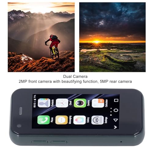 Mini Smartphone 3G 2,5" med Dual SIM, 1GB RAM, Android 6.0 - Grön
