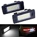 2pcs Car License Plate Light for BMW 1 3 5 X Series Error Free 3W 24 Led White Rear License Tag Lights Rear Number Plate Lamp Direct Replacement X5 X6 M3 E39 E60 E70 E71 E82 E90 E92