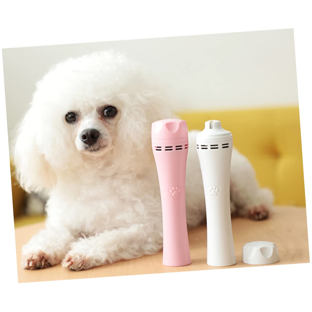 Tronchese Unghie Elettrico per Animali, Taglio Sicuro Rosa | Plastica Resistente, Finitura Liscia, Uso Semplice, per Gatto e Cani, Strumenti per Unghie Domestiche