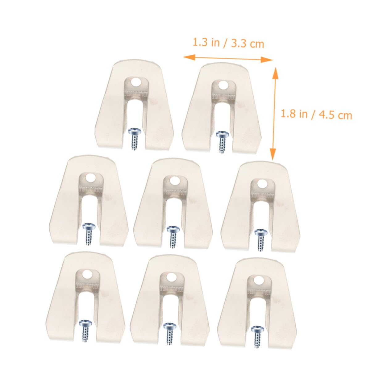 SHINEOFI 2 Set Gancio Con Fibbia in Vita Cintura Chiave Sottile Accessori Per Cinture Portautensili Argento Acciaio 8 Pezzi*2