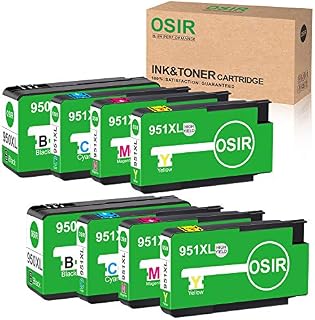 Osir Compatible Ink Cartridge Replacement for HP 950XL 951XL Combo Pack for HP