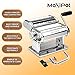 MaxiPot Pasta Maker Machine - Premium Stainless Steel Manual Hand Press Pasta Roller and Cutter - Adjustable Thickness Settings for Homemade Pasta, Spaghetti, Linguine, Fettuccine, and More
