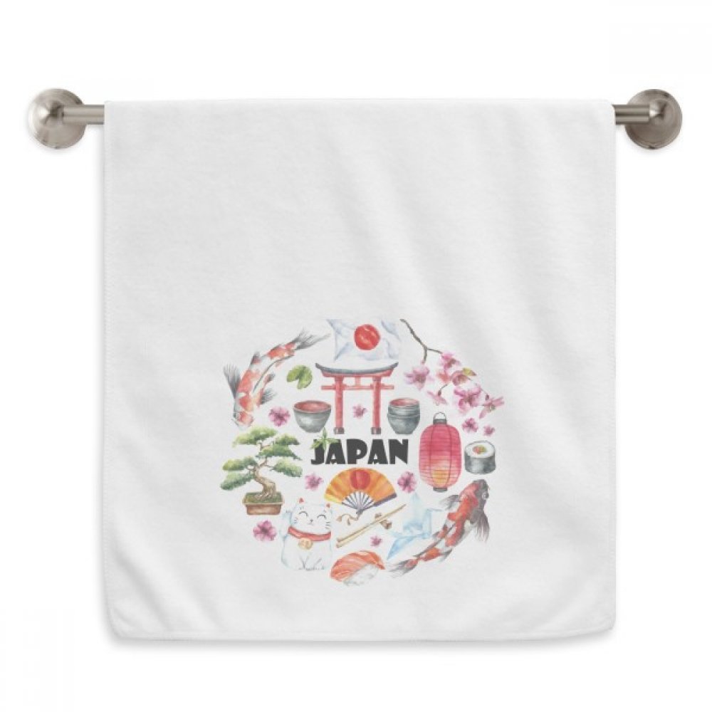 Serviettes débarbouillettes style japonais blanc pour routine soin