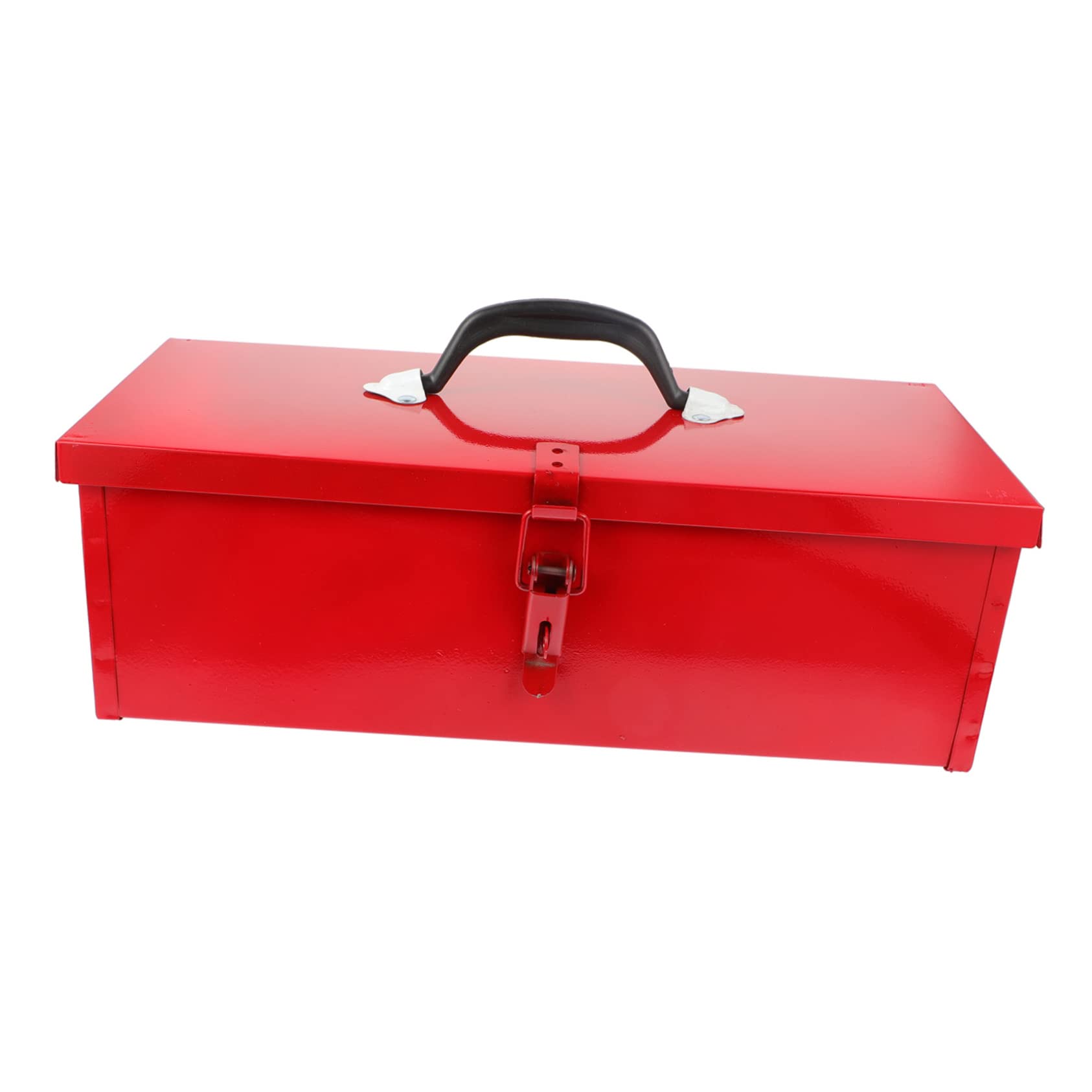 Uonlytech Boîte À Outils Métallique Rouge Portable 15.35In Rangement Étanche avec Grande Capacité Et Résistance Aux Chocs pour Bricolage Atelier