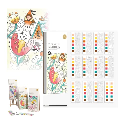 Pocket Watercolor Painting Book, Pocket Watercolor Book, Watercolor Painting Book For Kids, Watercolor Bookmarks To Paint, Travel Pocket Watercolor Kit (A) #TOP1