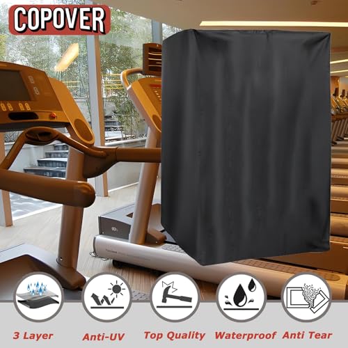 Image of Treadmill Cover, Dustproof UV Protection Running Machine Cover, Exercise Workout Equipment Protective with Drawstring for Home Fitness Equipment Treadmill Indoor & Outdoor