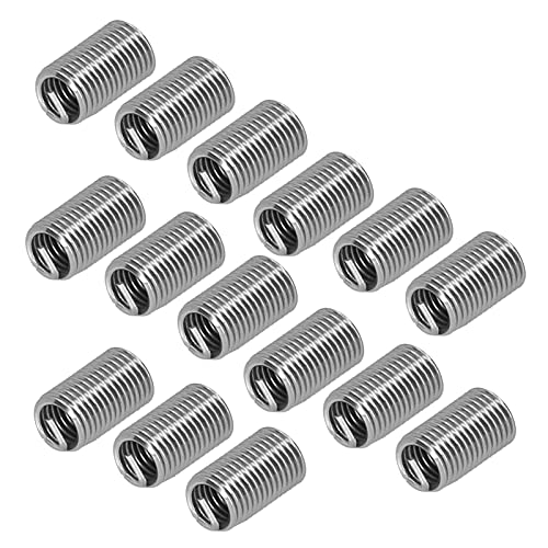 Dioche Thread Repair Kit, 100Pcs Thread Inserts Male Female Reducing Nut Repair Tool Stainless Steel Fastener M6x1MM (3D) - Image 2