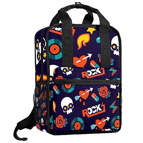 Sac à dos garçons bretelles réglables confortables motif crâne