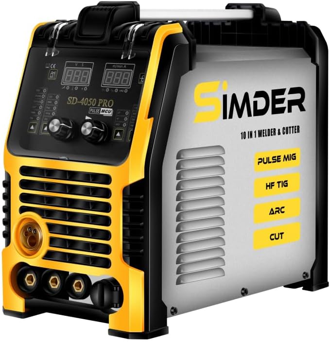 SSIMDER Aluminum MIG Welder Plasma Cutter Pulse MIG/MAG/HF TIG/Stick