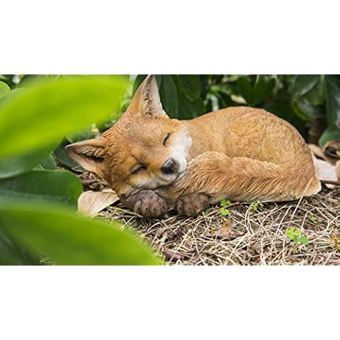 RUNADI 87719-D Fox Pup Sleeping Statue Cover