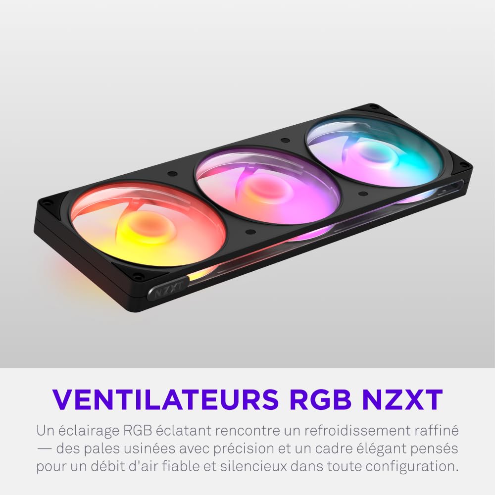NZXT F360 RGB - Ventilateur monobloc 360mm PWM RGB - Noir