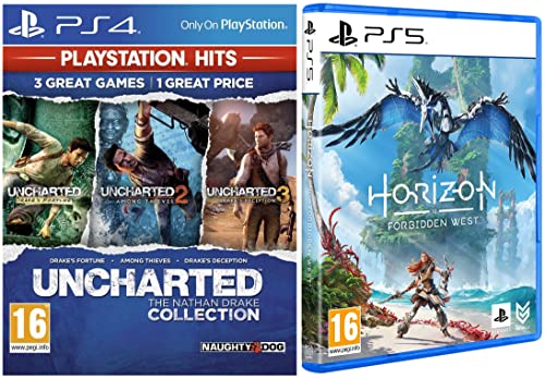 Image of Horizon Forbidden West | Standard Edition | PS5 Game (PlayStation 5)&Uncharted Collection Hits | PS4 Game (PlayStation 4)