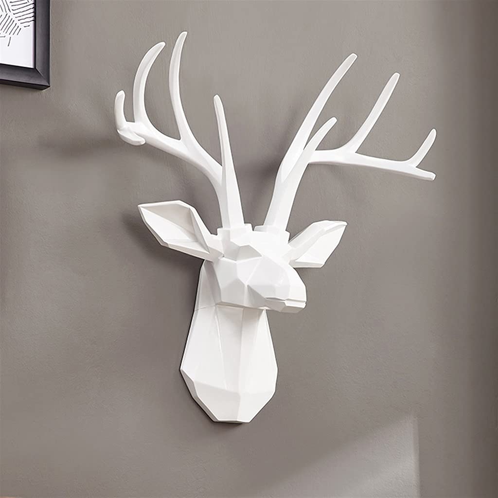 Tête De Cerf Dorée En Résine - Décoration Murale Luxueuse, Style Européen Et Rustique, Symbole De Chance