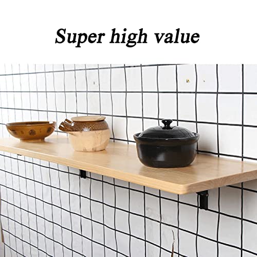 Table murale avec dessus abattant bois naturel 35x80cm - 5