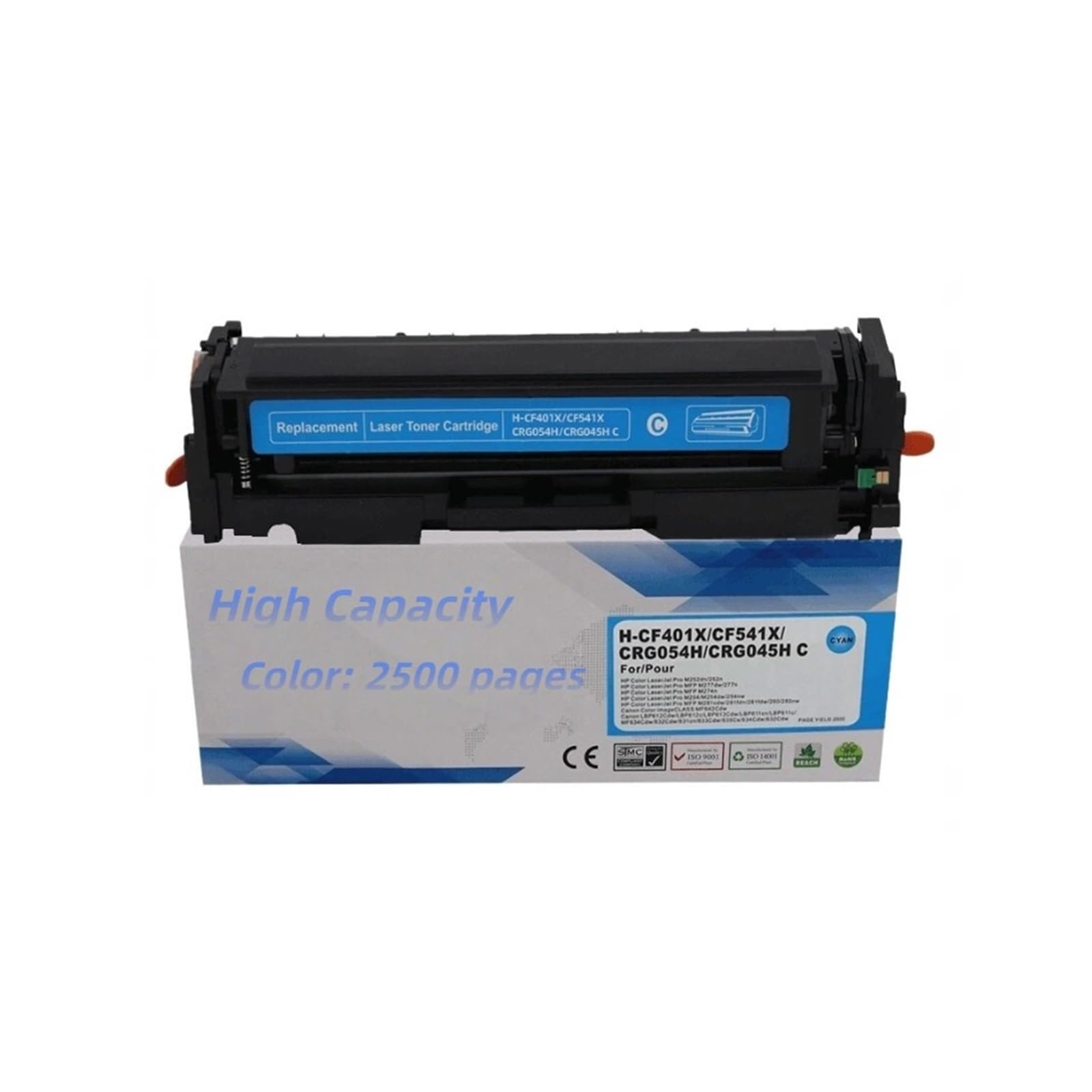202X Toner 4 Colori Compatibile Con HP M254dw M281fdw | Stampa for ufficio, Resa elevata, Documenti trasparenti, Output stabile, Materiali di ricambio, for CF500X(Cyan)