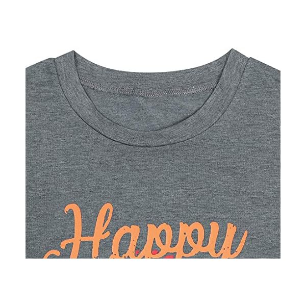 UNIQUEONE-Happy-Camper-Shirt-for-Women-Funny-Cute-Graphic-Tee-Short-Sleeve-Letter-Print-Casual-Tee-Shirts Happy Camper Shirt for Women Funny Cute Graphic Tee Short Sleeve Letter Print Casual Tee Shirts Gray