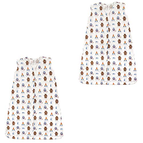 Image of Luvable Friends Unisex Baby Sleeveless Jersey Cotton Sleeping Bag, Sack, Blanket, Be Brave Jersey 2-Pack, 12-18 Months