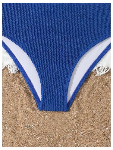 Image of RoseSeek Girl's 2 Piece Padded Bathing Suit Wireless Starfish Swimsuit Spaghetti Strap Vacation Beachwear Set
